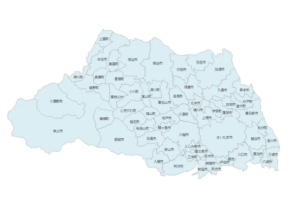 出張対応エリア（埼玉）